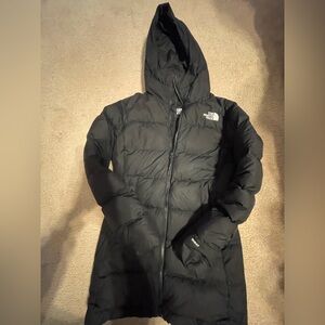 North Face down coat black size small